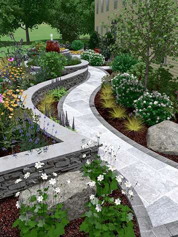 3D LANDSCAPE Design visual of trees, plants and all the hardscape, NEW PALTZ NY